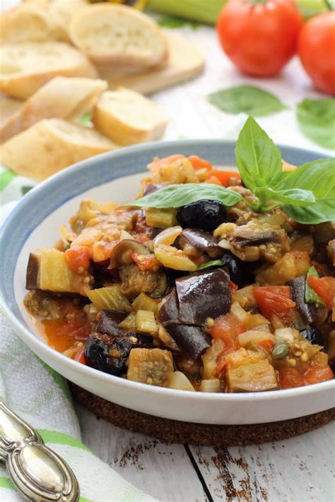 Eggplant Caponata Sicilian Eggplant Recipe Mangia Bedda