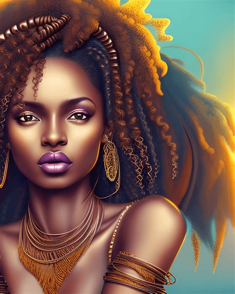 Stunning Beautiful Brown Skin Woman · Creative Fabrica