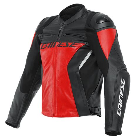 Dainese Racing 4 Leather Jacket Lava Red Black Da1533848 C36 Jackets