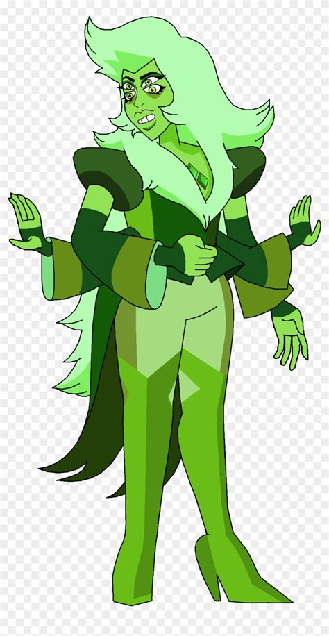 Fanartgreen - Steven Universe Green Diamond Fusion, HD Png Download - 1108x2020(#4999464) - PngFind