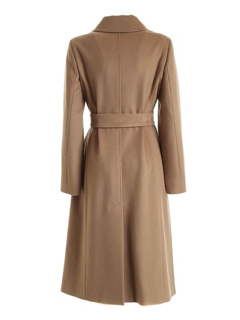 Max Mara Wool Bcollag Double Breasted Coat In Beige Natural Lyst