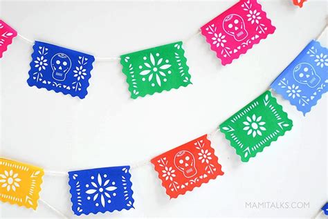 Mini Printable Papel Picado Make A Garland Mami Talks™ Papel Picado Mini Garland Tissue