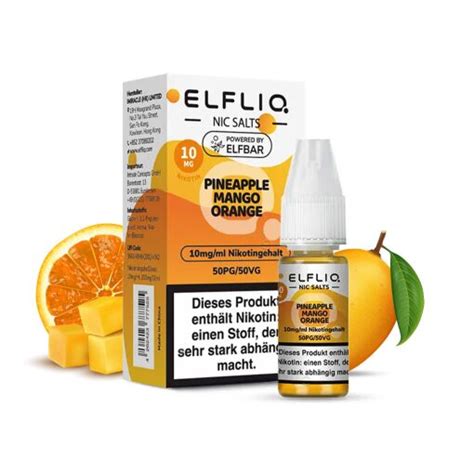 Elfbar Elfliq Ml Liquid E Zigarette Vape Einweg Shisha Pineapple