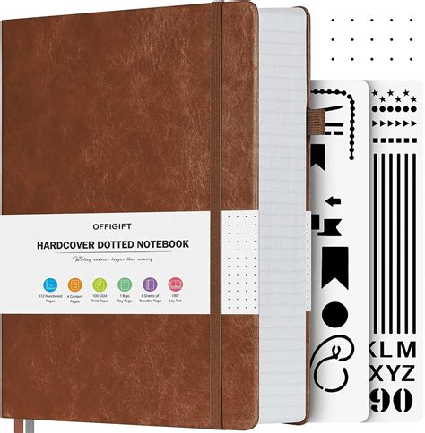 Amazon Offigift Bullet Dotted Journal Notebook Numbered