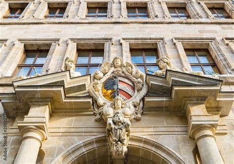 Stuck Altes Rathaus N Rnberg Stadtwappen Stock Photo Adobe Stock