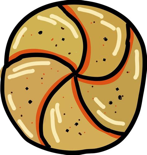 Loaf bread, illustration, vector on white background. 13825336 Vector Art at Vecteezy