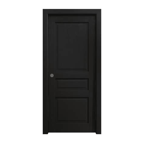 Sliding Pocket Door X Inches Ego Painted Black Oak Kit