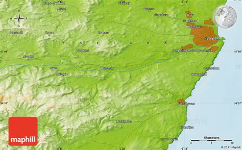 Physical Map Of Aberdeen