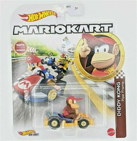 Diddy Kong Pipe Frame Mario Kart Hot Wheels 2021 3871325983