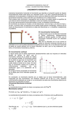 Lanzamiento Horizontal Pdf