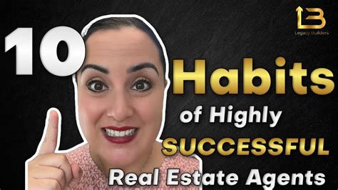 Habits Of Highly Successful Real Estate Agents Youtube