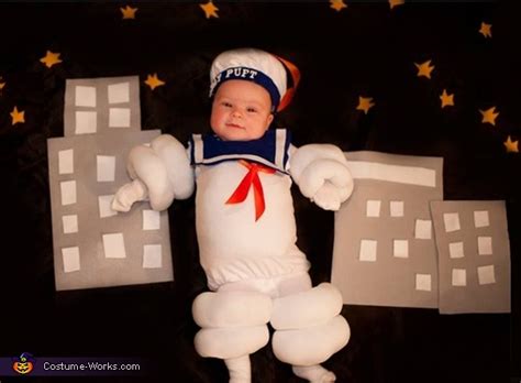 Cutest Stay Puft Marshmallow Man Baby Costume - Photo 2/2