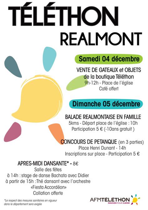 Affiche Telethon Communaut De Communes Centre Tarn