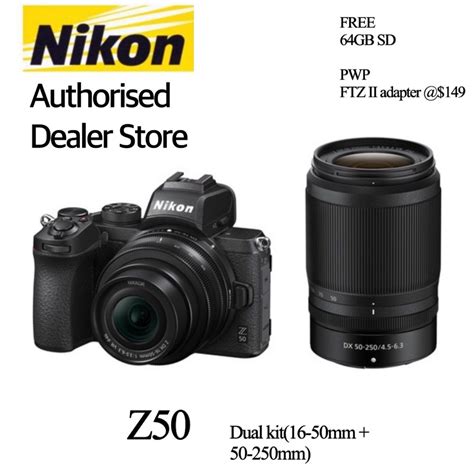 NIKON Z50 Camera DUAL KIT (16-50mm + 50-250mm), Photography, Cameras on ...