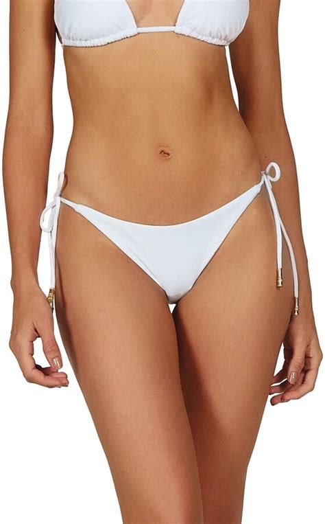 Vix Paula Hermanny Solid Side Tie Bikini Bottoms Shopstyle Two Piece