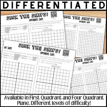 Plotting Points On The Coordinate Plane Graphing Battleship Game