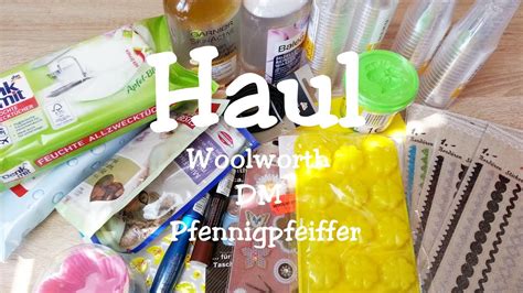 Haul Einkauf Bei Woolworth Dm Pfennigpfeiffer Youtube