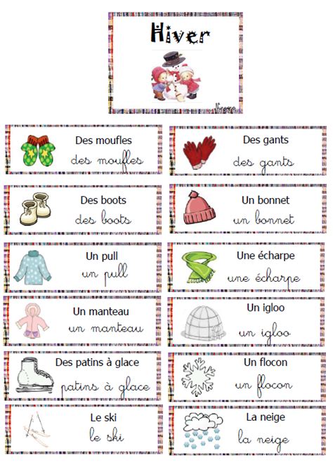 Theme L Hiver En Maternelle Garcon