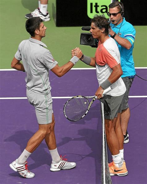 Nadal Y Djokovic Se Saludan Tras La Final De Miami