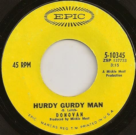 Donovan - Hurdy Gurdy Man (1968, Vinyl) | Discogs