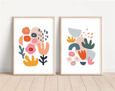 Set Of Prints Matisse Print Matisse Cutout Flower Market Print