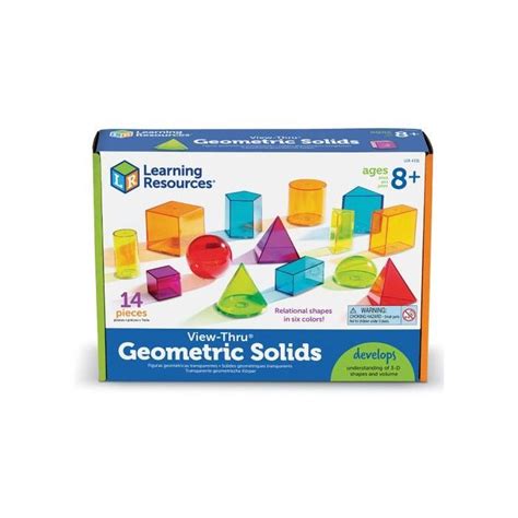 View Thru Geometric Solids Set Of 14