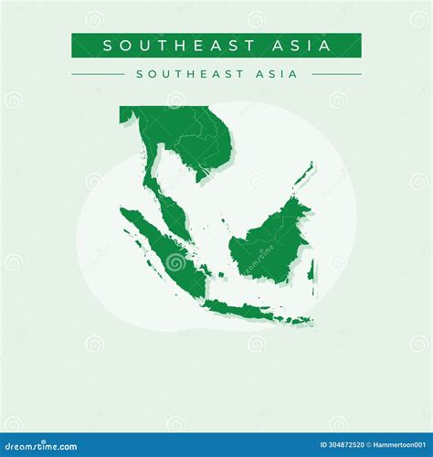 Vector Illustration Vector Of Southeast Asia Map Asia Stock Vector