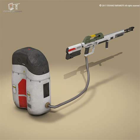 3D Sci-fi Flamethrower - TurboSquid 1245080