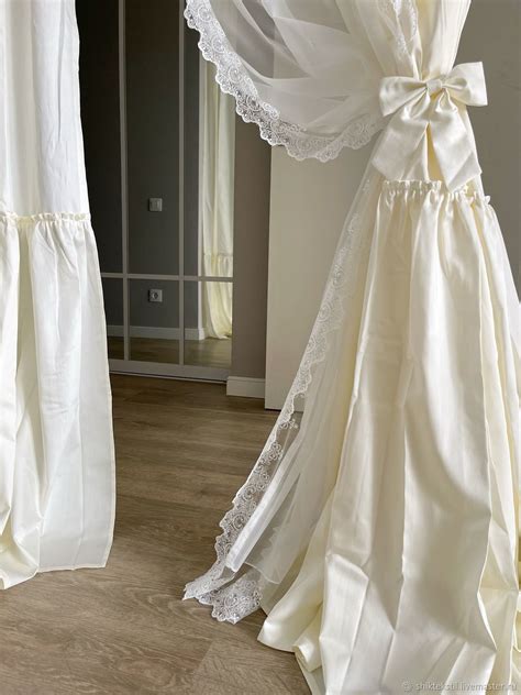 Шторы занавески с оборочками и кружевом в стиле шебби шик в интернет ...