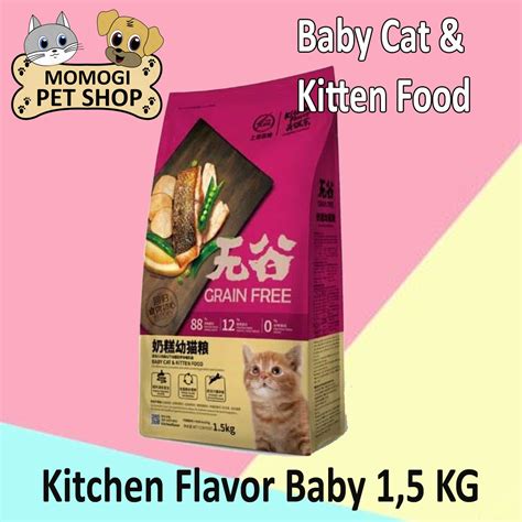 Momogipetshop Kitchen Flavor Grain Free 1 5 Kg Baby Cat And Kitten Food