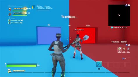 Tu Prefere 2 Sur Fortnite Mode Creatif Avec Du Montage Youtube