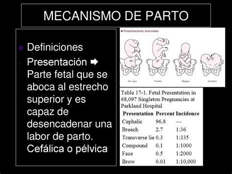 Mecanismo Parto Presentacion Cefalica Ppt Descargar