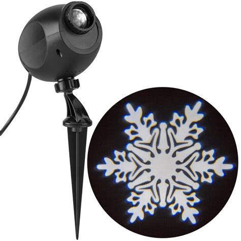 Gemmy Lightshow Projection Multi-function White Led Snowflakes ...