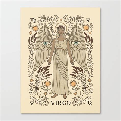 Virgo, The Maiden Canvas Print by Thiago Corraaa - Medium | Virgo art, Art prints, Canvas prints