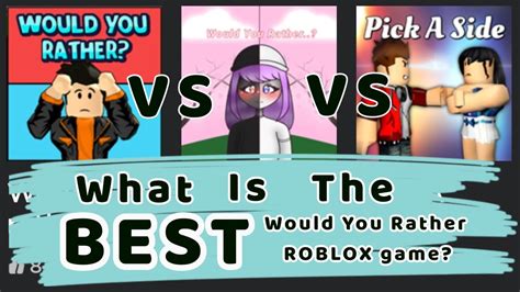 Whats The Best Would You Rather Game On Roblox Roblox Would You