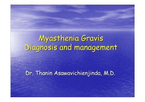 (PDF) Myasthenia Gravis Diagnosis and management - DOKUMEN.TIPS