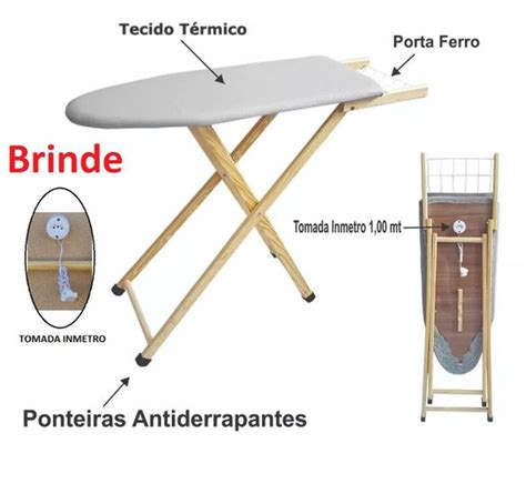 Mesa T Bua Passar Roupa Passadeira Extra Grande Madeira Utila O