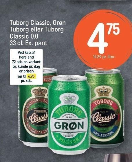 Tuborg Classic Gr N Tuborg El Classic D Ser Tilbud Hos Rema