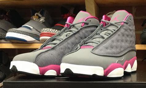 Air Jordan Xiii Gs Cool Grey Fusion Pink White