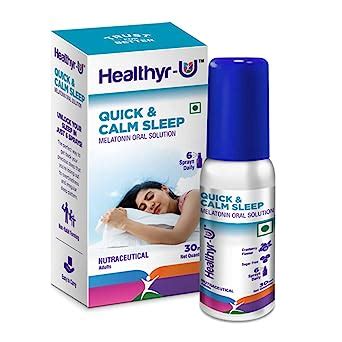 Healthyr U Quick Calm Sleep Melatonin Spray Melatonin 3mg Per