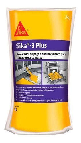 Sika 3 Plus Acelerador De Pega E Endurecimento 1l Aditivo