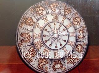 Reloj Signos Zodiacales Cer Mica