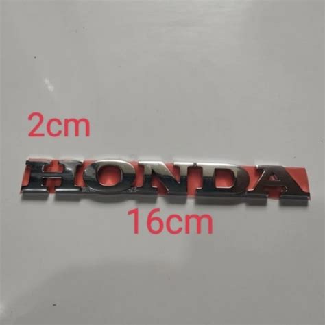 Jual Emblem Logo Tulisan HONDA Original Chrome P16 T2cm Shopee Indonesia