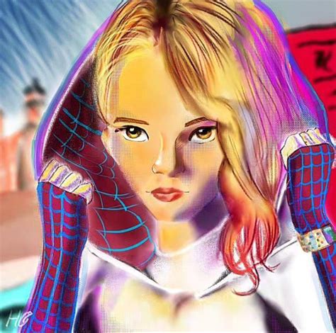 Gwen stacy from spiderverse! : r/DigitalArt