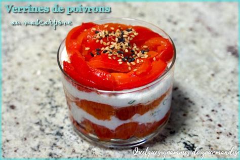 Verrines De Poivrons Au Mascarpone