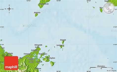 Physical Map of Balasan