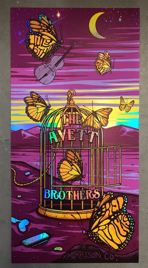 The Avett Brothers - Red Rocks 2019 - Merch Artist Edition Color-CUTS ...