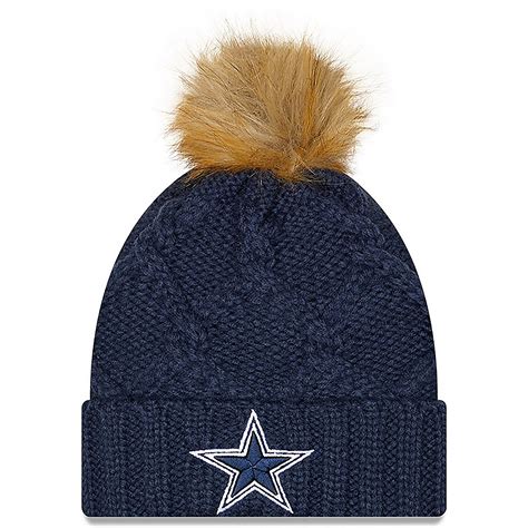 New Era Womens Dallas Cowboys Luxe Knit Cuff Beanie Academy