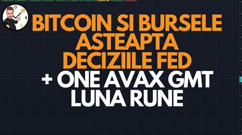 Bitcoin Si Bursele Asteapta Deciziile Fed One Avax Gmt Luna Youtube