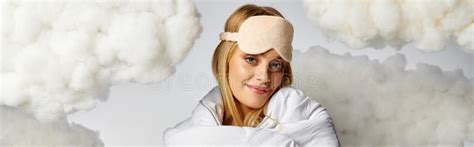 A Blonde Woman In A White Stock Image Image Of Beautiful 322727327